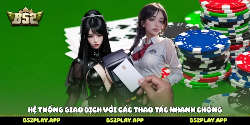 Hệ thống giao dịch với các thao tác nhanh chóng